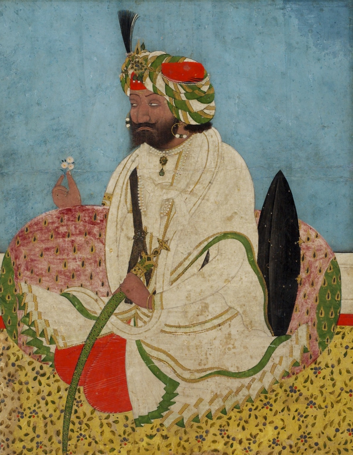 Gulab Singh, first maharaja of Jammu and Kashmir, c.1840.