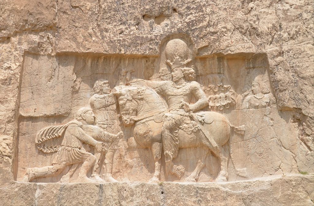 Relief of Shapur I triumphing over Valerian (Naqsh-e Rustam, Iran)