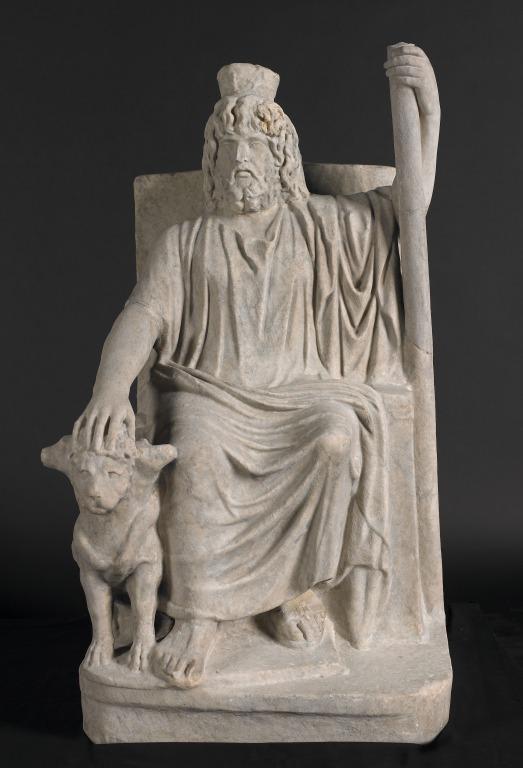 Statue of Serapis with Cerberus
