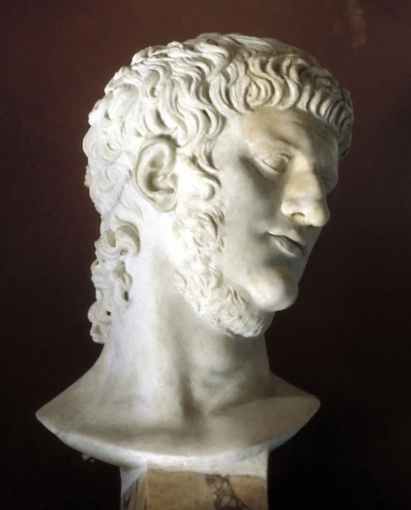 Marble bust of the young Nero, c. 50 CE – Capitoline Museums, Rome.