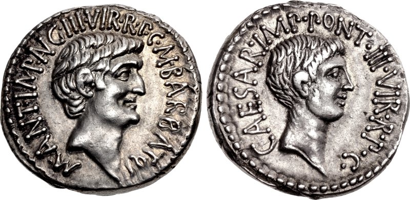 Two denarii—one from AD 200 (high silver) vs. one from AD 270 (debased)