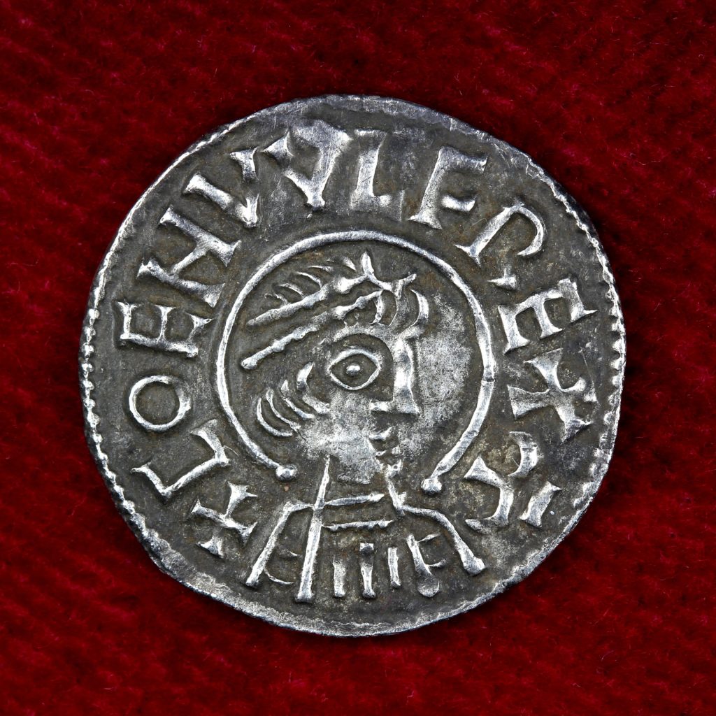 Replica Mercian silver penny with ornamental reverse